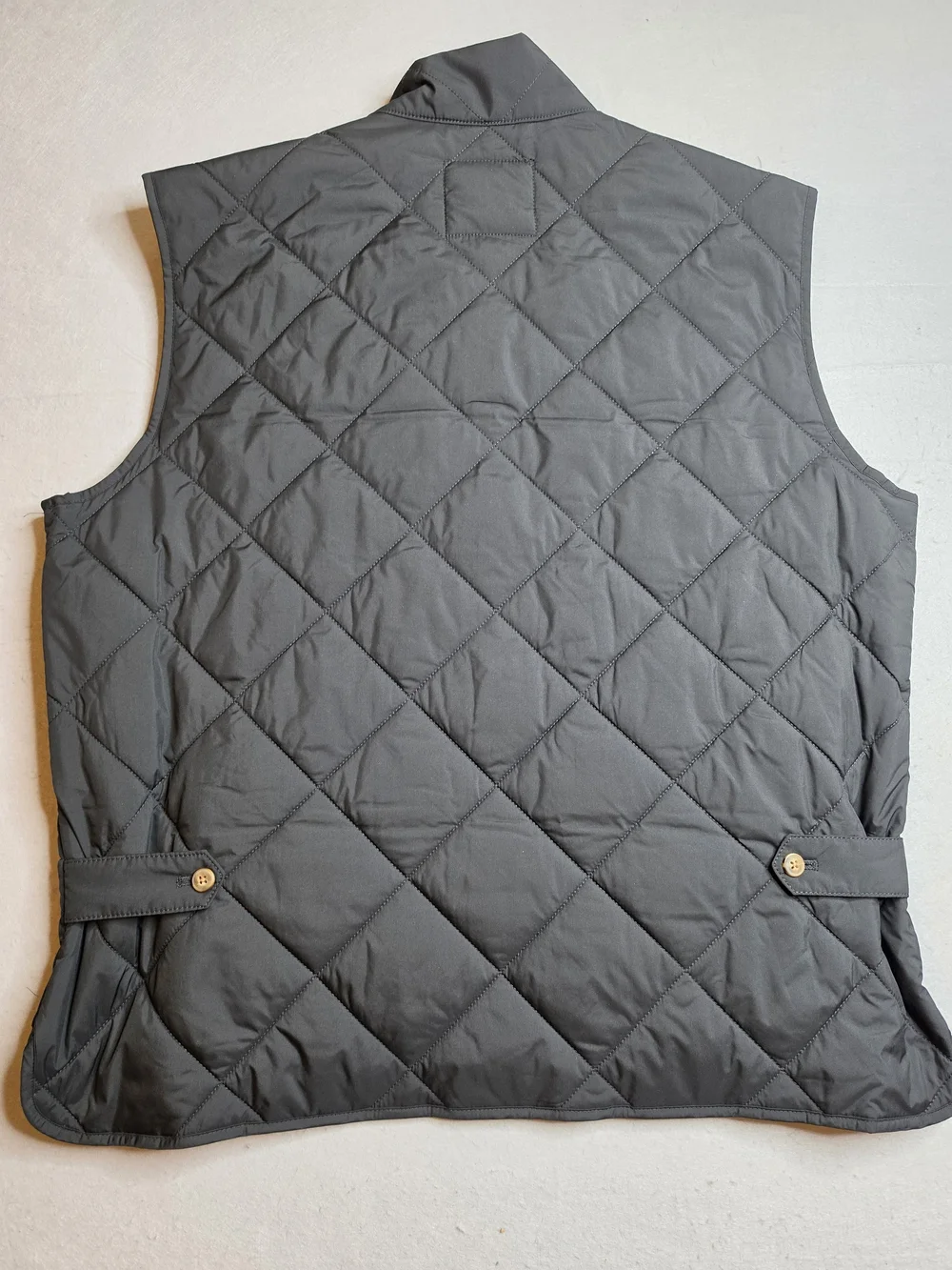 J. Crew Authentic Outerwear Men's Black Full‎ Zipper Quilted Puffer Vest Size XL